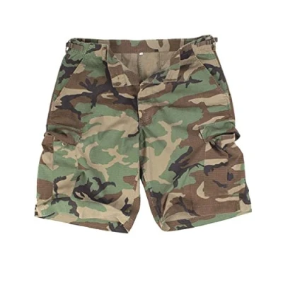Image of Mil Tec US Bermuda Shorts R/S prewash (Woodland /L)