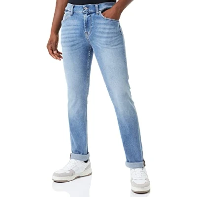 Image of 7 For All Mankind Men&#039;s Skinny Jeans, MID Blue, 30