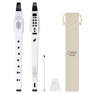 Image of Carry on by Blackstar Digital Wind Instrument White 10 Voices, Built In USB Rechargeable Battery, Headphones Output for Silent Practice, Midi Over Bluetooth, Recorder