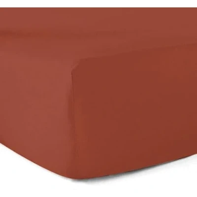 Image of Tomette 100% Cotton 57 Thread Count Fitted Sheet 140 x 190 cm 30 Corner