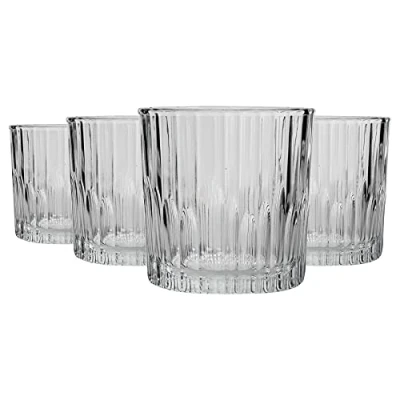 Image of Duralex Manhattan Vintage Whisky Glasses 310ml Old Fashioned Rocks Tumblers Pack of 12