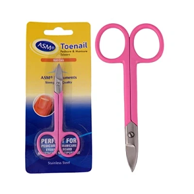 Image of Professional Toenail Scissors Clippers Stainless Steel Heavy Duty Thick Toenails Curved Nippers for Pedicure Ingrown Men’s Women’s Toe Nails 10cm, Small