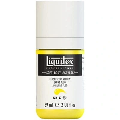 Image of Liquitex Acrylic Paint, Yellow Fluo, 59 ml (Pack of 1)