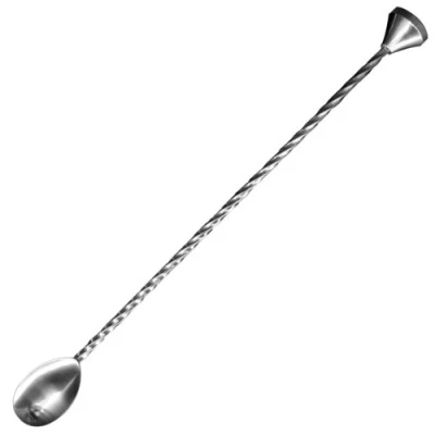 Image of Uber ProStirrer Mixing Spoon for Stirring, Muddling, Layering Stainless Steel Spoon, Twisted Cocktail