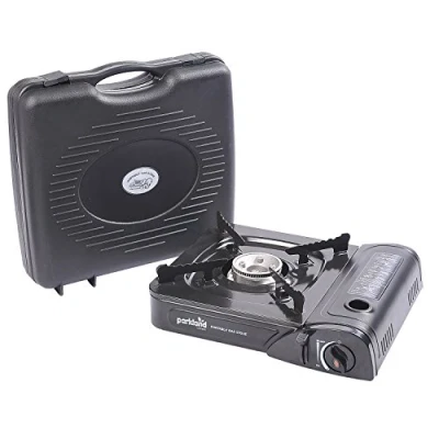 Image of Parkland® Portable Single Burner Hob Camping Gas Stove Cooker