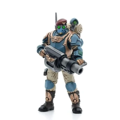 Image of Bloomage Joytoy Tech WH 40K Astra Militarum Tempestus Sci Com Grenadier 1/18 Af