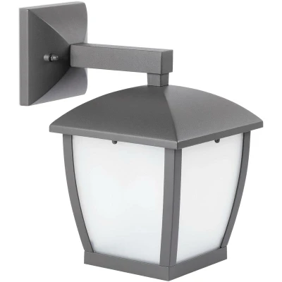 Image of Mini 1 Light Outdoor Small Wall Lantern Dark Grey IP44, E27