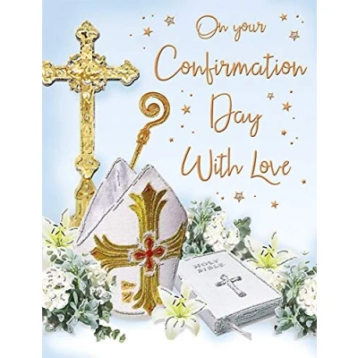Image of Religious Card Confirmation M 8 x 6 inches Regal Publishing