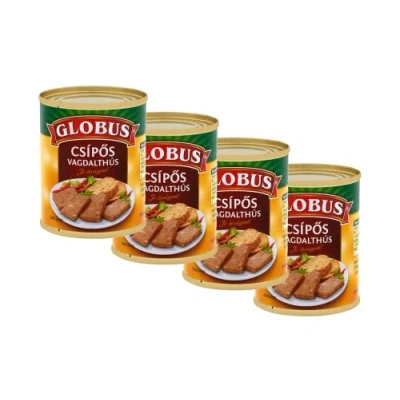 Image of Globus Hungarian Spicy Minced Pork Meat Ready Meal 130 g (Pack of 4)