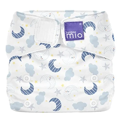 Image of Bambino Mio, Miosolo Classic All in One Reusable Nappy, Eco Chemical Free Nappy (Magical Moon, Size)