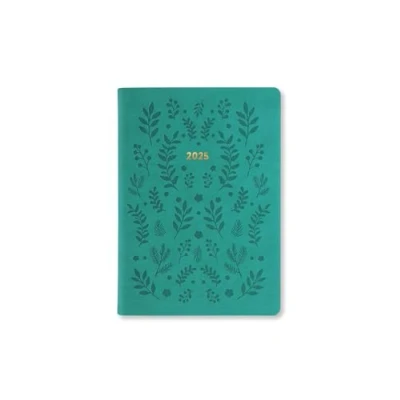 Image of Letts of London Woodland A6 week to view 2025 diary green