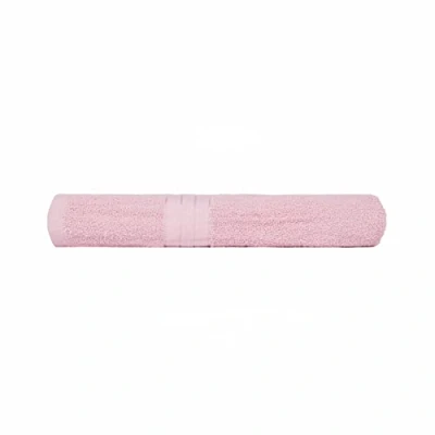 Image of Brentfords 100% Cotton Bath Towels Premium Quality, Super Absorbent &amp; Quick Drying Large Bathroom Towel Blush Pink Luxury Single Set 70 x 115cm
