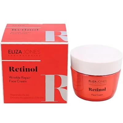 Image of Eliza Jones Laboratories Face Cream, Retinol Moisturising, Anti Wrinkle and Radiant Skin Effect (Retinol Repair with vitamin A derivative) 50 ml