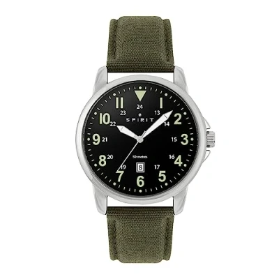 Image of Spirit Men Analog Quartz Watch with Canvas Strap SP1005