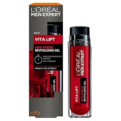 Image of L&#039;Oréal Men Expert Vita Lift Anti Wrinkle and Hydrating Gel Moisturiser for Men, 50 ml