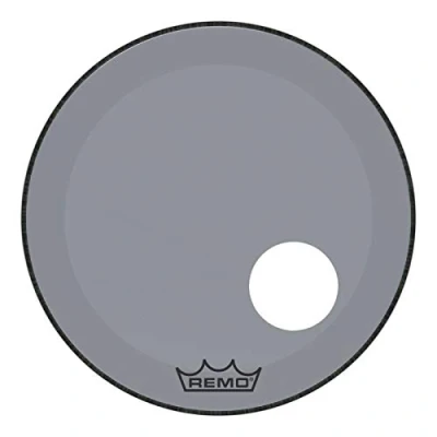 Image of Remo Colortone Powerstroke 3 Drum Head Clear Ported 24 Inches P3 1324 CT SMOH Smoke