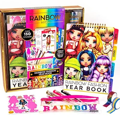 Image of Rainbow High Fashion Yearbook, Design Sketchbook, Color &amp; Create Stylish Looks, Ages 6+