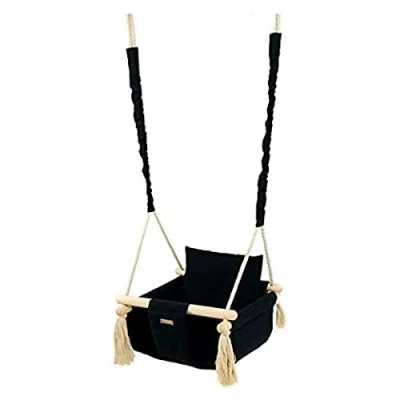 Image of Baby/Toddler Swing, Indoor, Outdoor, Soft seat, Swing Chair (Colour: Black)