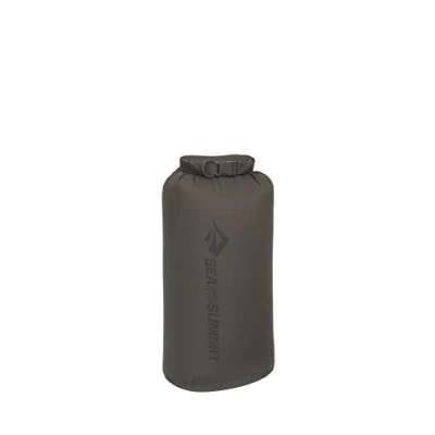 Image of Sea to Summit Lightweight Dry Bag M 8L Waterproof Storage Roll Top Closure Recycled Fabric Base Lash Point &amp; D Ring For Backpacking Kayaking 19.9 x 16.5 39cm Beluga Grey 67g