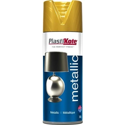 Image of Plasti kote Metallic Paint 400ml Spray Gold