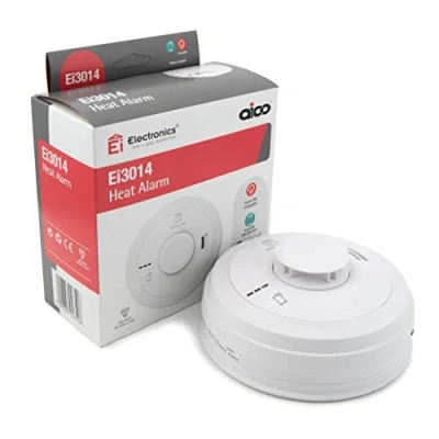 Image of Aico ei3014 Heat Alarm Mains Powered with Lithium Back up, RadioLink, White