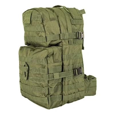 Image of Kombat Molle Assault Unisex Outdoor Camping Backpack available in Green 40 Litres
