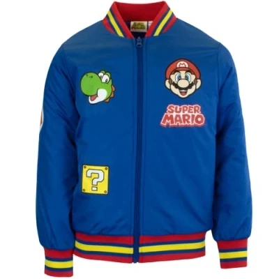 Image of Nintendo Super Mario Bomber Jacket, and Luigi Blue, 7 UK