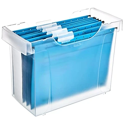 Image of Leitz Mini Document Collection Transport Box with Hanging Files