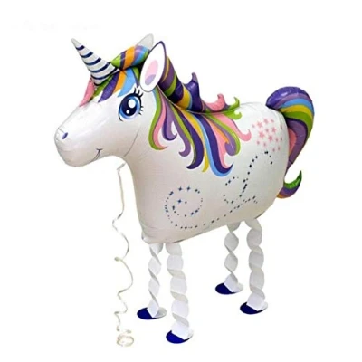 Image of Party Balloons Unicorn Jungle Walking Pet Balloon Animal Airwalker Zoo Farm Foil Helium Kids Fun Birthday