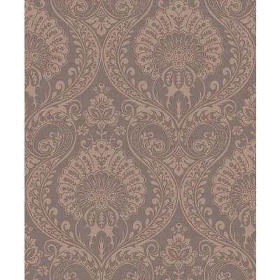 Image of Arthouse Luxe Damask Chocolate Rose Gold 906605 Wallpaper