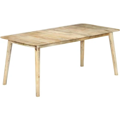 Image of vidaXL Dining Table 180x90x76 cm Solid Mango Wood