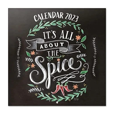 Image of Grupo Erik Lily and Val Recipes Wall Calendar 2023 FSC 12 Month Planner Square, Family Planner, Kitchen 2023, + 4 Bonus Months, 12&#039; x