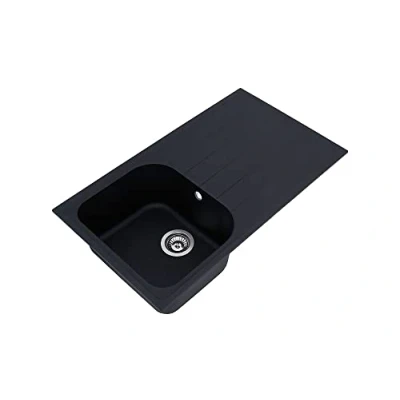 Image of Respekta Orlando Solid Granite in Grey / 1 Bowl Built Sink 86 x 50 cm/Sink Suitable for Base Cabinets from 45 cm Wide