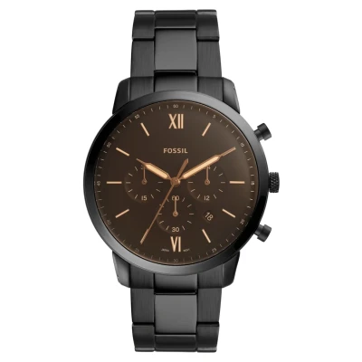 Image of Fossil Neutra Chronograph watch, Men&#039;s, Size: One Size, Black