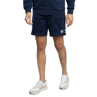 Image of Sergio Tacchini Men&#039;s New Orion Sweat Shorts, Maritime Blue/White, XXL