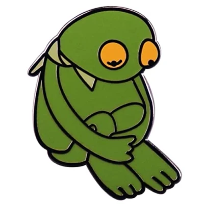 Image of The Sad Frog Brooch Collar Pin Kermit Enamel Metal Badge Lapel Brooches Kawaii Pins Cartoon Cute Jackets Jeans Fashion Jewelry