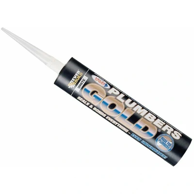 Image of Plumber&#039;s Gold White 290ml evbplumbgwh Everbuild