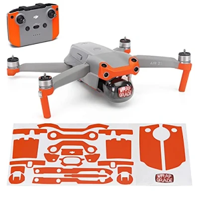 Image of Wrapgrade Skin Compatible with DJI Air 2S Accent Color A (NEON ORANGE)
