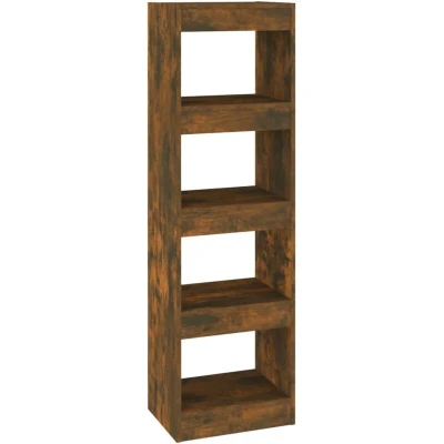 Image of vidaXL Book Cabinet/Room Divider Smoked Oak 40x30x135 cm