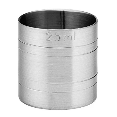 Image of Utopia Stainless Steel Thimble Bar Measure CE 25ml Spirit Measure, Shot