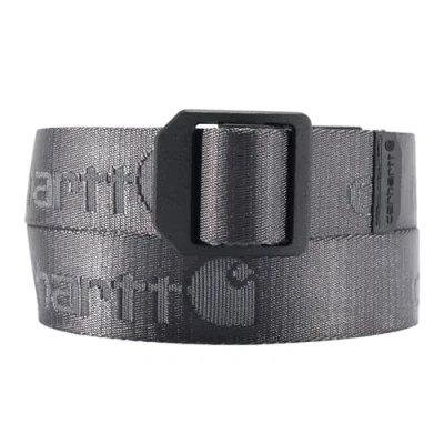 Image of Carhartt Men&#039;s NYLON WEBBING LADDER LOCK BELT, Gravel, M