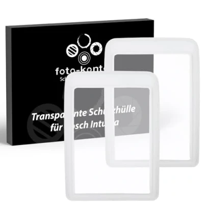 Image of foto kontor 2X Protective cover compatible with Bosch Kiox 300 e bike display control unit TPU screen protector case protection against water and dirt transparent