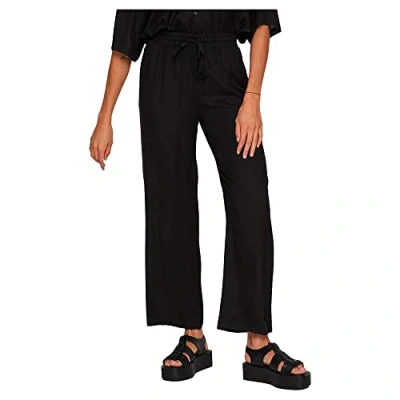 Image of Vila Women&#039;s Vipricil Rw 7/8 Pant/Su Noos, Black, 12
