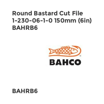 Image of Bahco 150MM (6&quot;) Round Bastard Engineers File