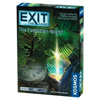 Image of Thames &amp; Kosmos EXIT: The Forgotten Island, Escape Room Card Game, Family Games For Game Night, Board Adults and Kids, 1 to 4 Players, Ages 12+