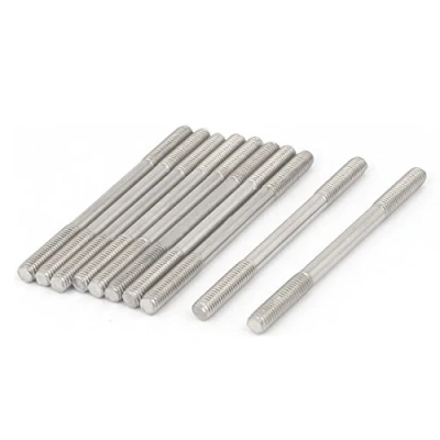 Image of Sourcingmap M5x70mm 304 Stainless Steel Double End Threaded Stud Screw Bolt 10pcs