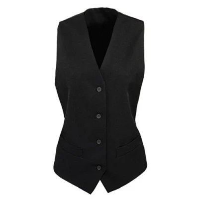 Image of Premier Ladies Lined Waistcoat Black S