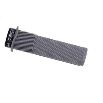 Image of Dmr Deathgrip MTB Mountain Bike Cycle handle bar grips Grey Flanged Lock on Thick Soft