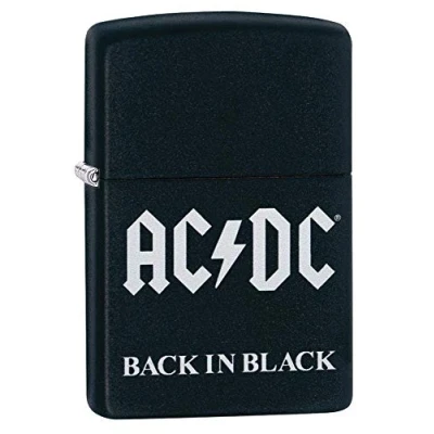 Image of Zippo AC/DC Black Matte Pocket Lighter