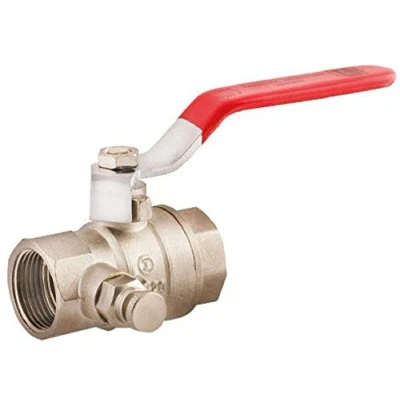 Image of Lever Inline Water Ball Valve 1&quot; Inch BSP Female Thread with Drain
